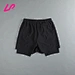 double layer gym shorts
